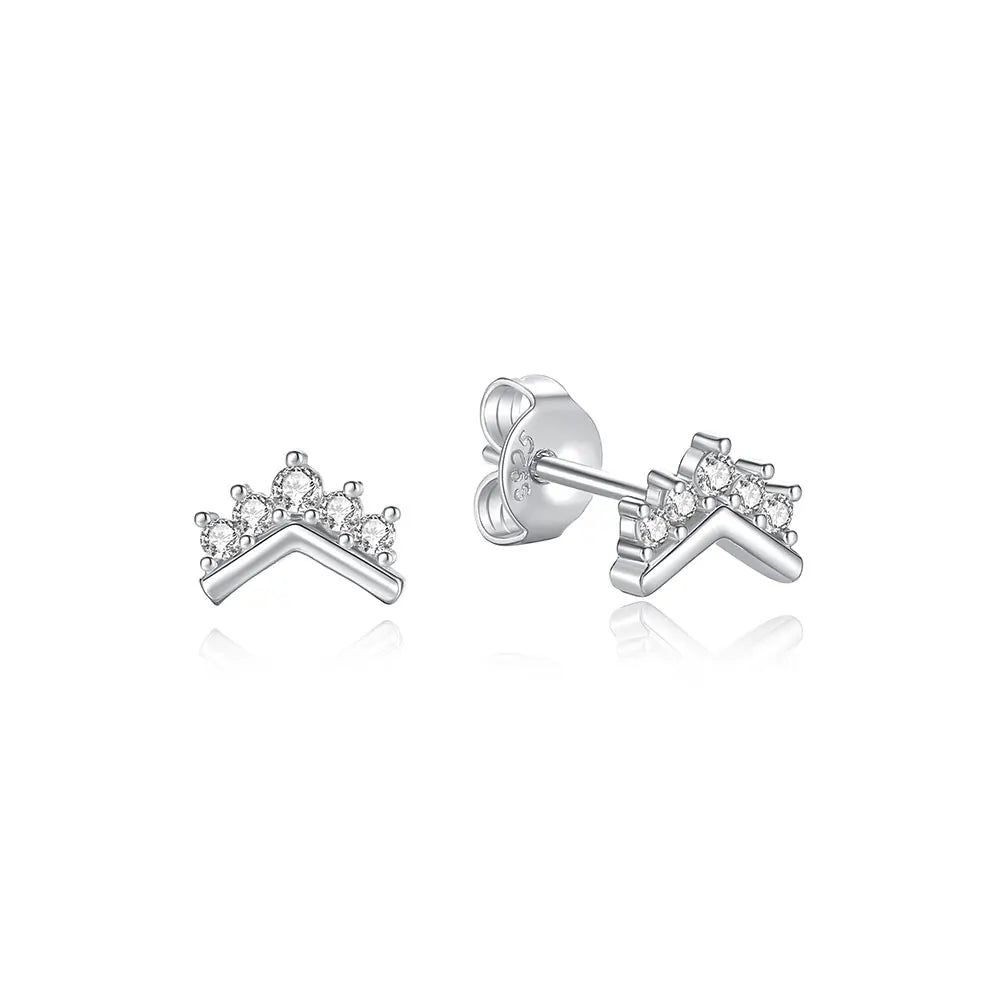 Sterling Silver Earrings Infinity Love