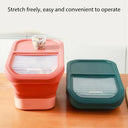 Collapsible Pet Food Container Airtight Foldable Storage