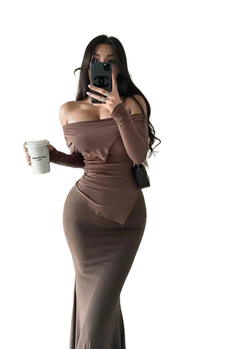 Slim Off Shoulder Top for Women Spring — product view 1