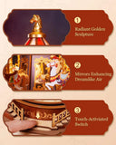 Robotime 3D Wooden Puzzle Carousel Music Box