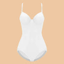 Silky Underwire White Bodysuit Shapewear for Women