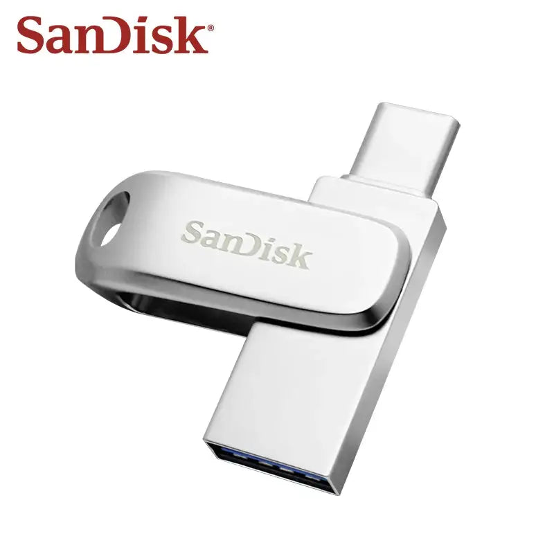 SanDisk Ultra Dual Drive USB3.2 Type-C Flash Drive SDDDC4 Metal Pen Drive 32GB 64GB 128GB 256GB 512GB 1TB USB Disk for Phone PC