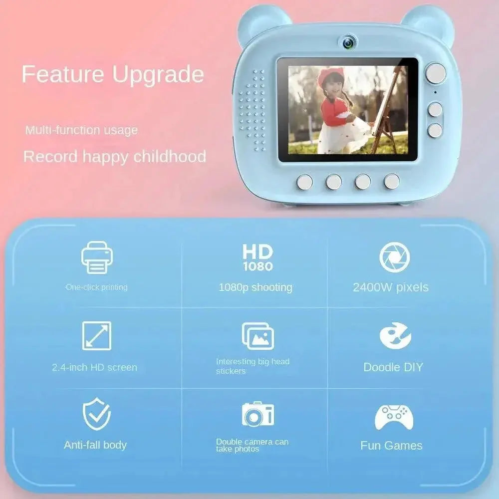Kids Camera 2.4 Inch LCD Screen Supports 32GB Memory