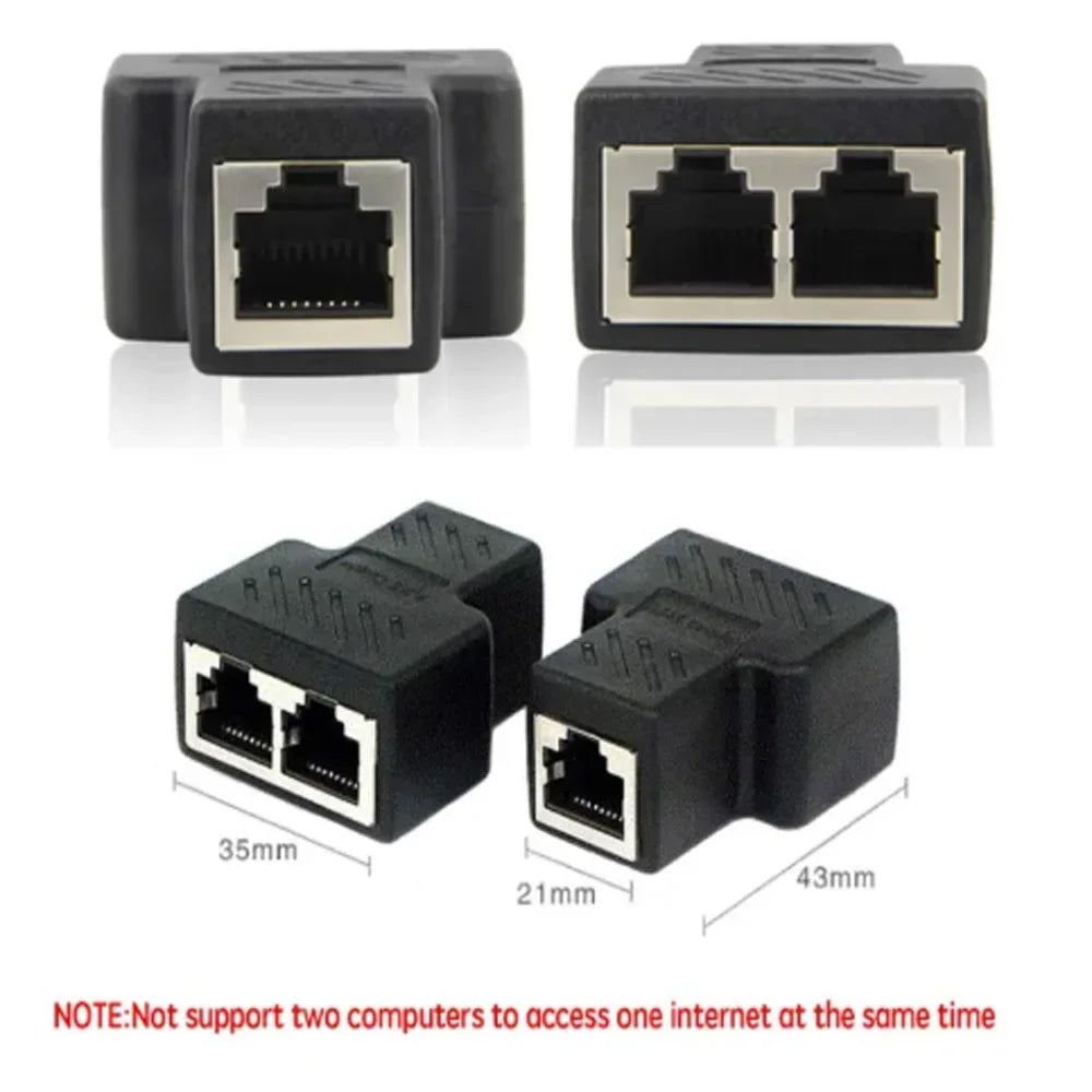 One Two Adapter Ethernet Cable
