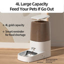 ROJECO Smart Cat Feeder Remote Control WiFi Auto Dispenser