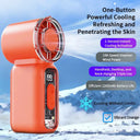 Mini Rechargeable Fan Digital Display Fast Cooling