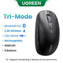 UGREEN Wireless Mouse Ergonomic Design for MacBook Tablet PC