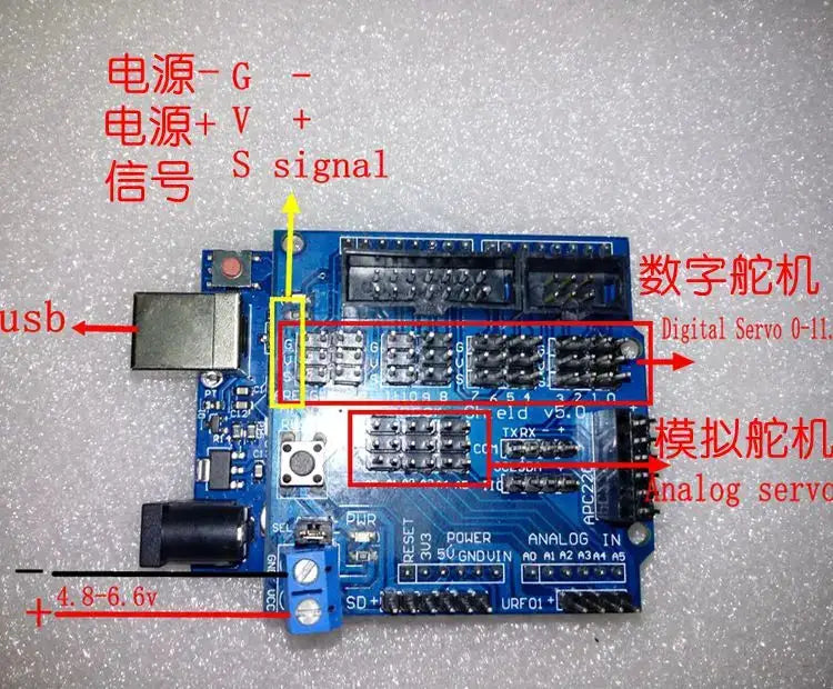 PS2 Control 6 DOF Robotic Arm Gripper Claw For Arduino STEAM DIY Manipulator