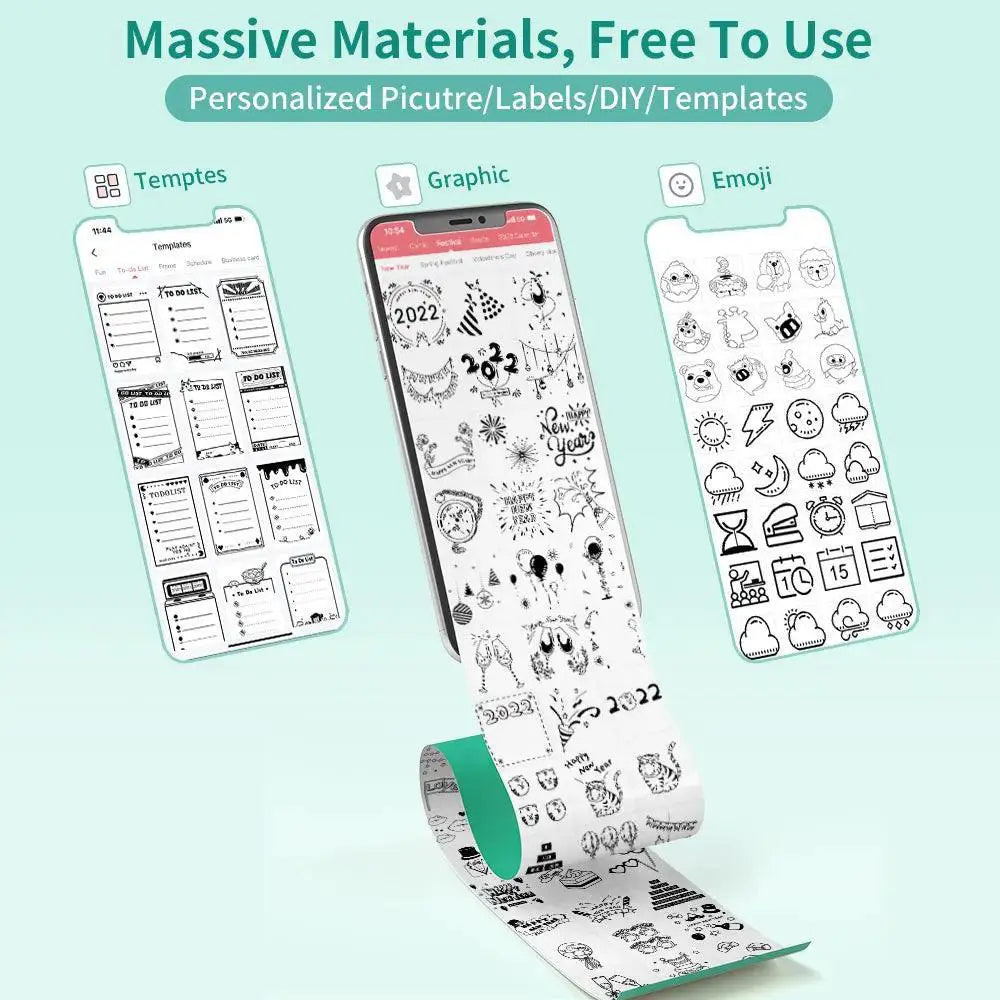 Portable Wireless Mini Sticker Printer For On The Go