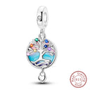 Sterling Silver Blue Crystal Life