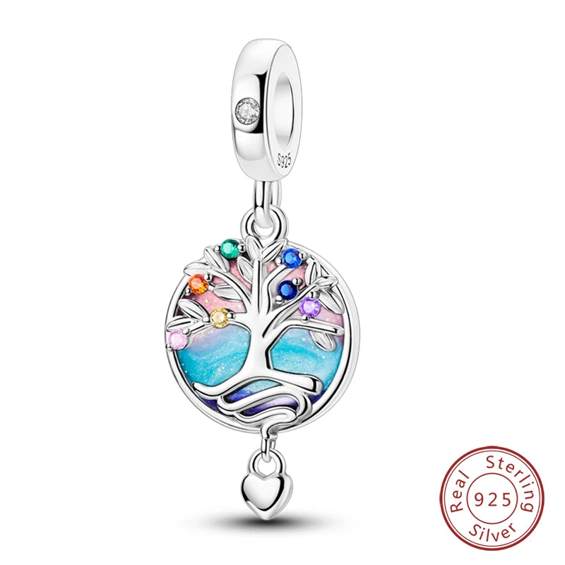 Sterling Silver Blue Crystal Life