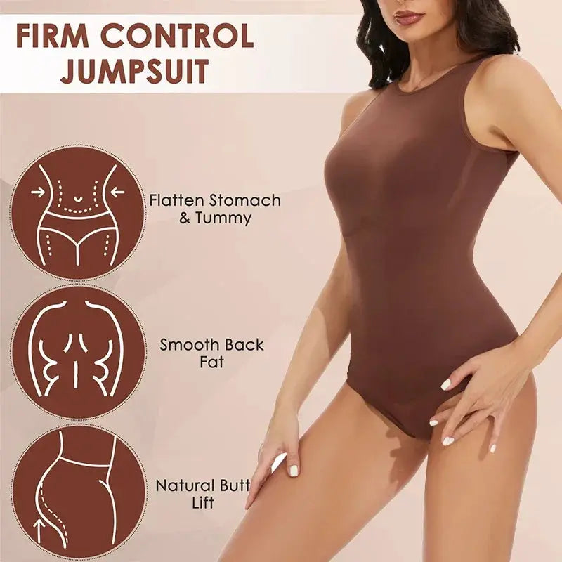 Sculpting Tummy Control Bodysuit For Women Seamless Chic