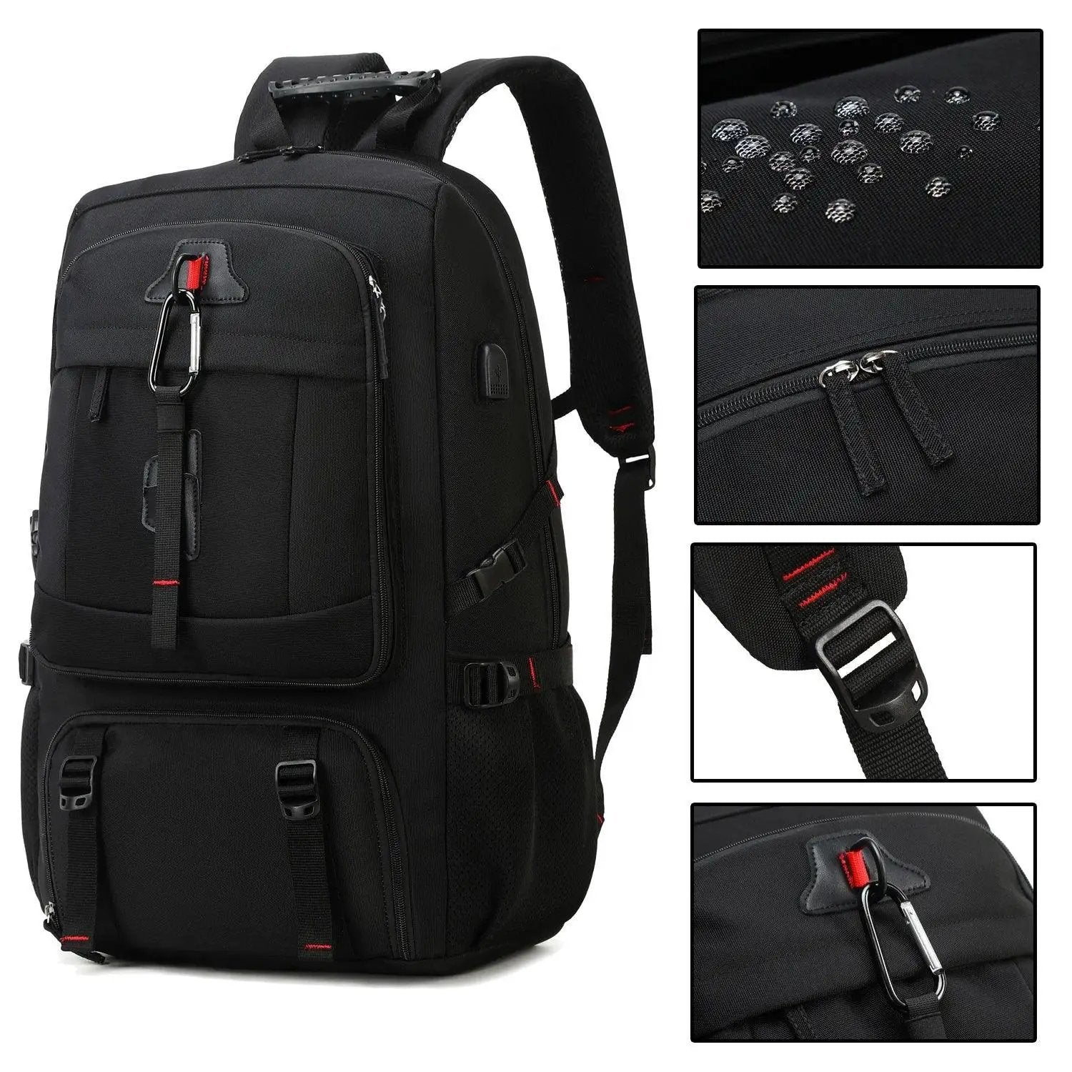 50L Waterproof Outdoor Backpack With Shoe Compartment