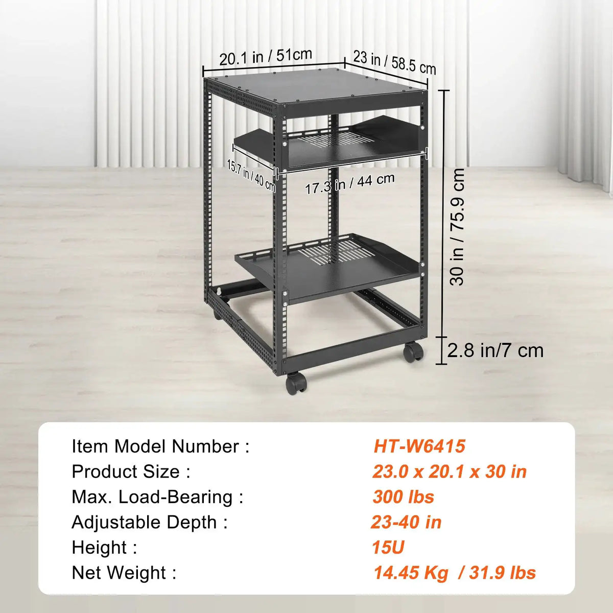 Heavy Duty Open Frame Server Rack — product view 9