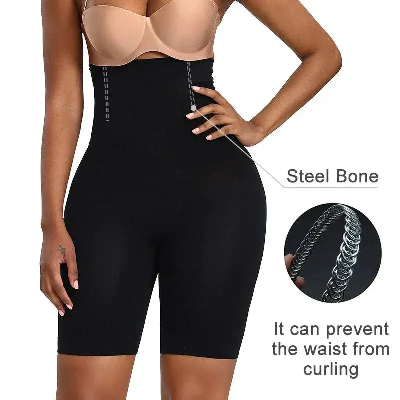 Seamless High Waist Plus Size Tummy Control Shaper Shorts
