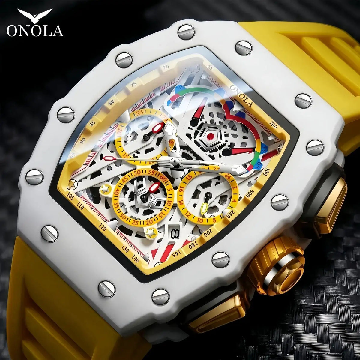 Mens Onola Silicone Quartz Watch — product image 3