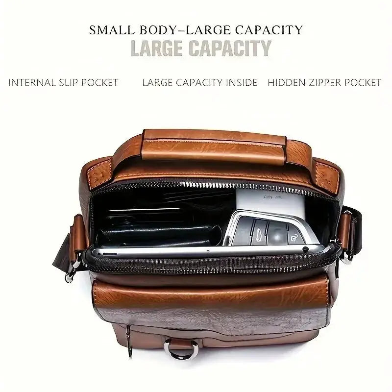 Brand Men Shoulder Bag For 9.7 Inch iPad PU Leather Flaps - OurLum.com