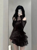 Dress Set for Women See Through Lace