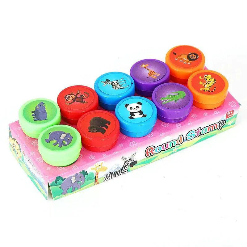 Assorted Kids Self Ink Stamps Variety Pack Gift Set