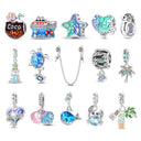 Sterling Silver Charm Summer Beach