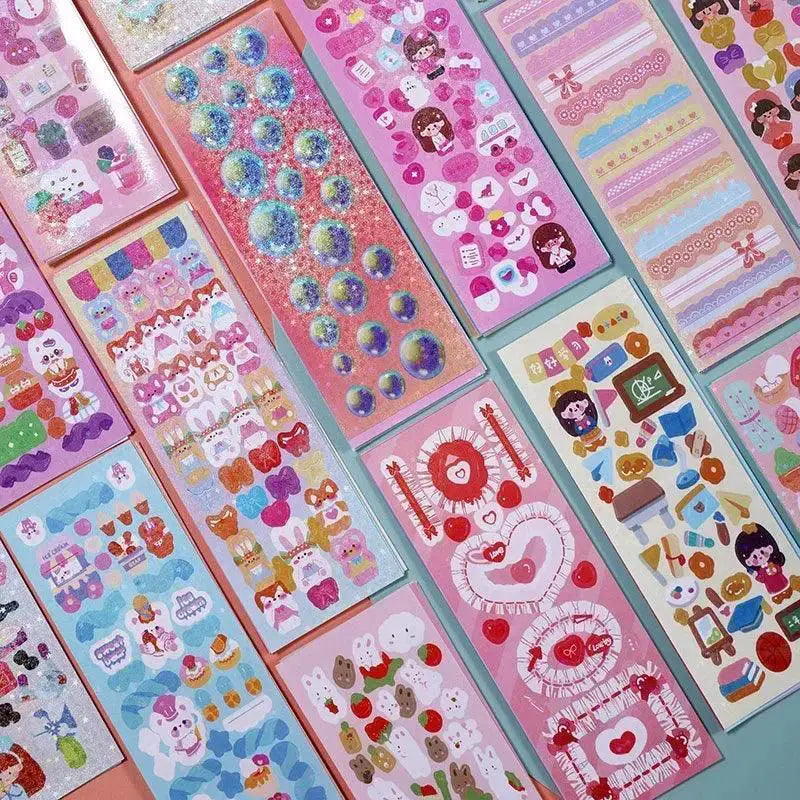 200 Cute Sticker Set for Kids Scrapbooking Kit Deluxe