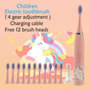 Colorful Cartoon Sonic Electric Toothbrush for Kids Waterproof