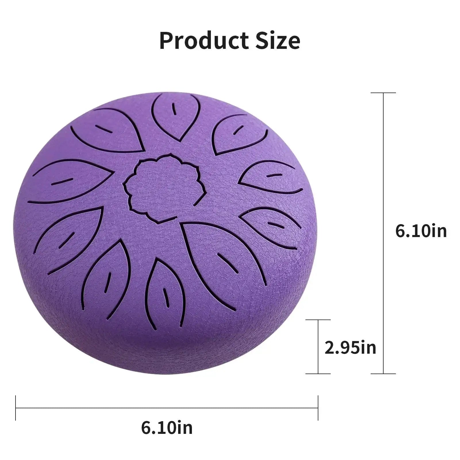 6 Inch Steel Tongue Drum 11 Notes Handpan C Key Yoga