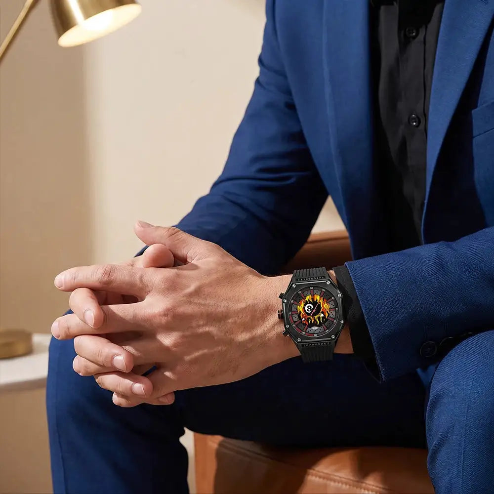 Dual Display Men Led Silicone Watch — product image 6