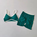 Yoga Set Seamless Crop Top - Breathable Gym Comfort
