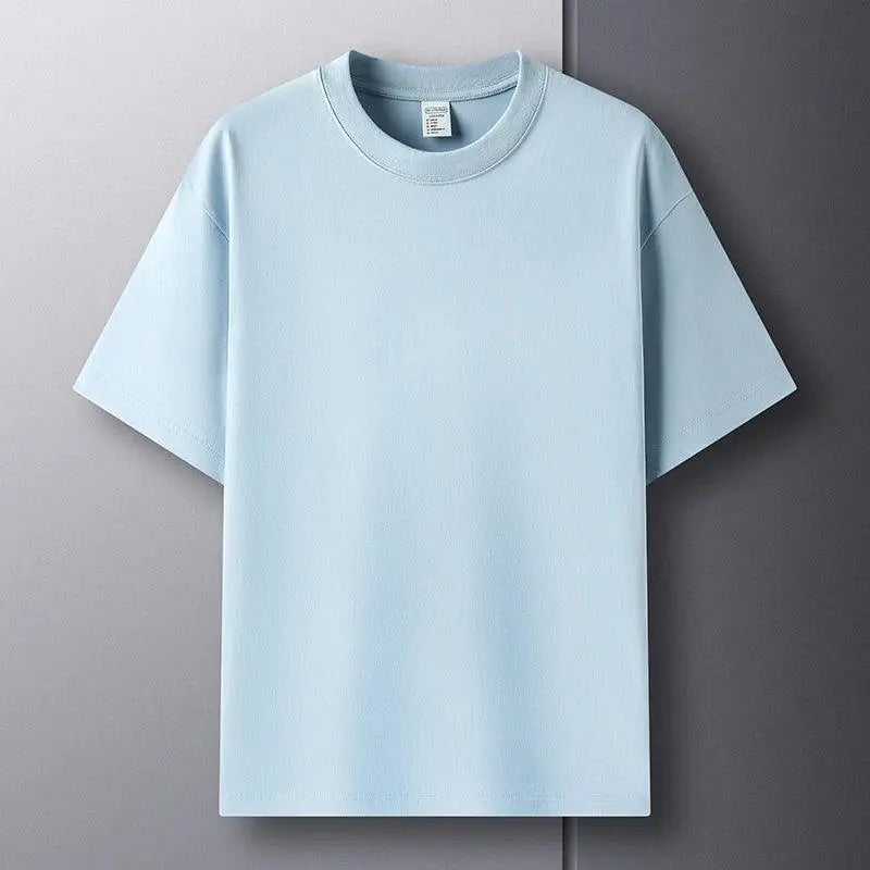 100% Pure Cotton Summer High-End Brand Men's T-Shirt - OurLum.com