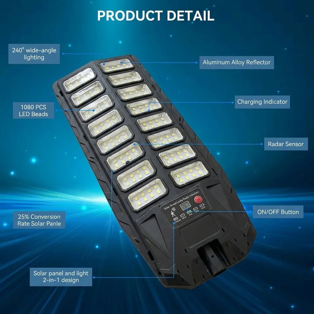 Outdoor Solar Motion Sensor Street Light — product view 5