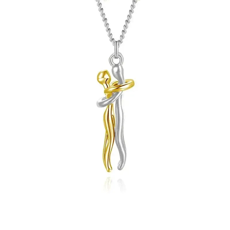 Durable Hug Pendant Choker for Couples — product view 14