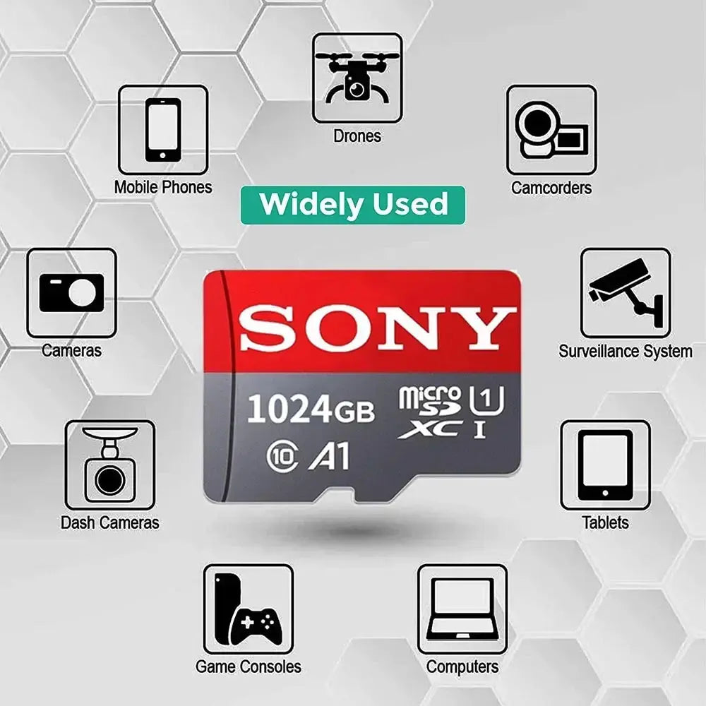 Sony Micro SD Card Class 10 1TB Memory Card For Phone Camera