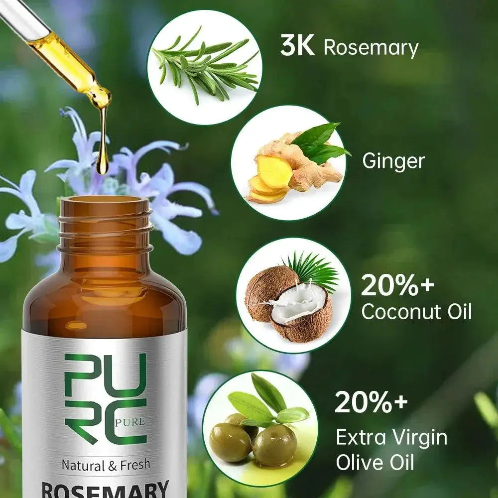 Rosemary Oil Hair Growth Elixir For Thicker Stronger Hair