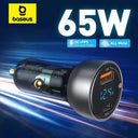 Baseus Dual Port USB-C Car Charger High-Speed Fast Charging