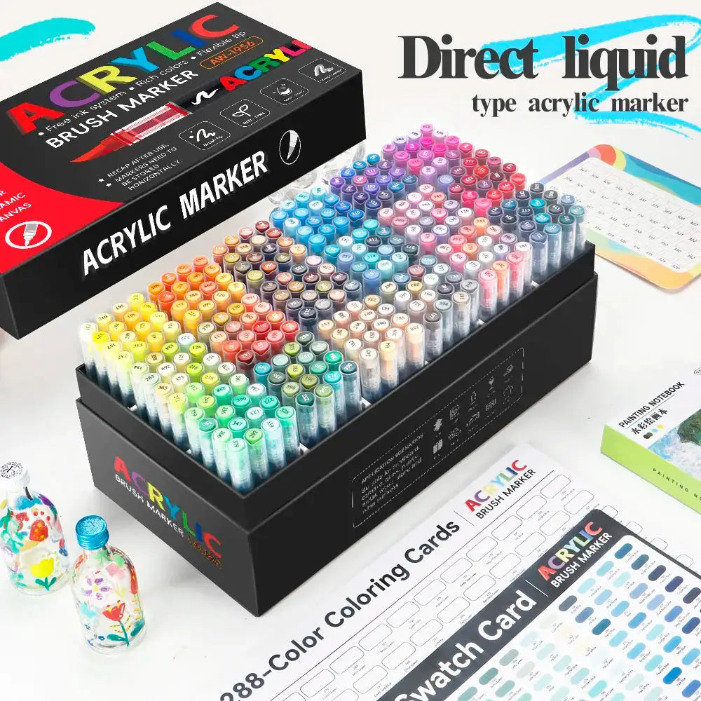 Waterproof Paint Markers Brush Tip — product view 2