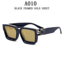 Unisex Luxury Retro Square Sunglasses with UV400 Protection