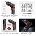 Cordless Electric Screwdriver - 90 Degree Swivel