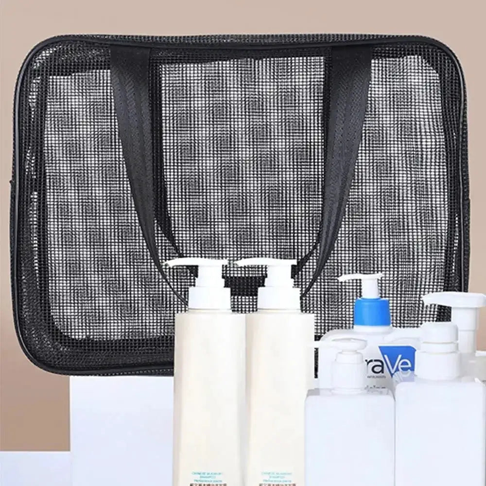 Big Pockets Tote Bag For Beach Essentials And Shower Storage