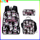 Sanrio Kuromi Backpack Pencil Bag School Bag Set for Kids