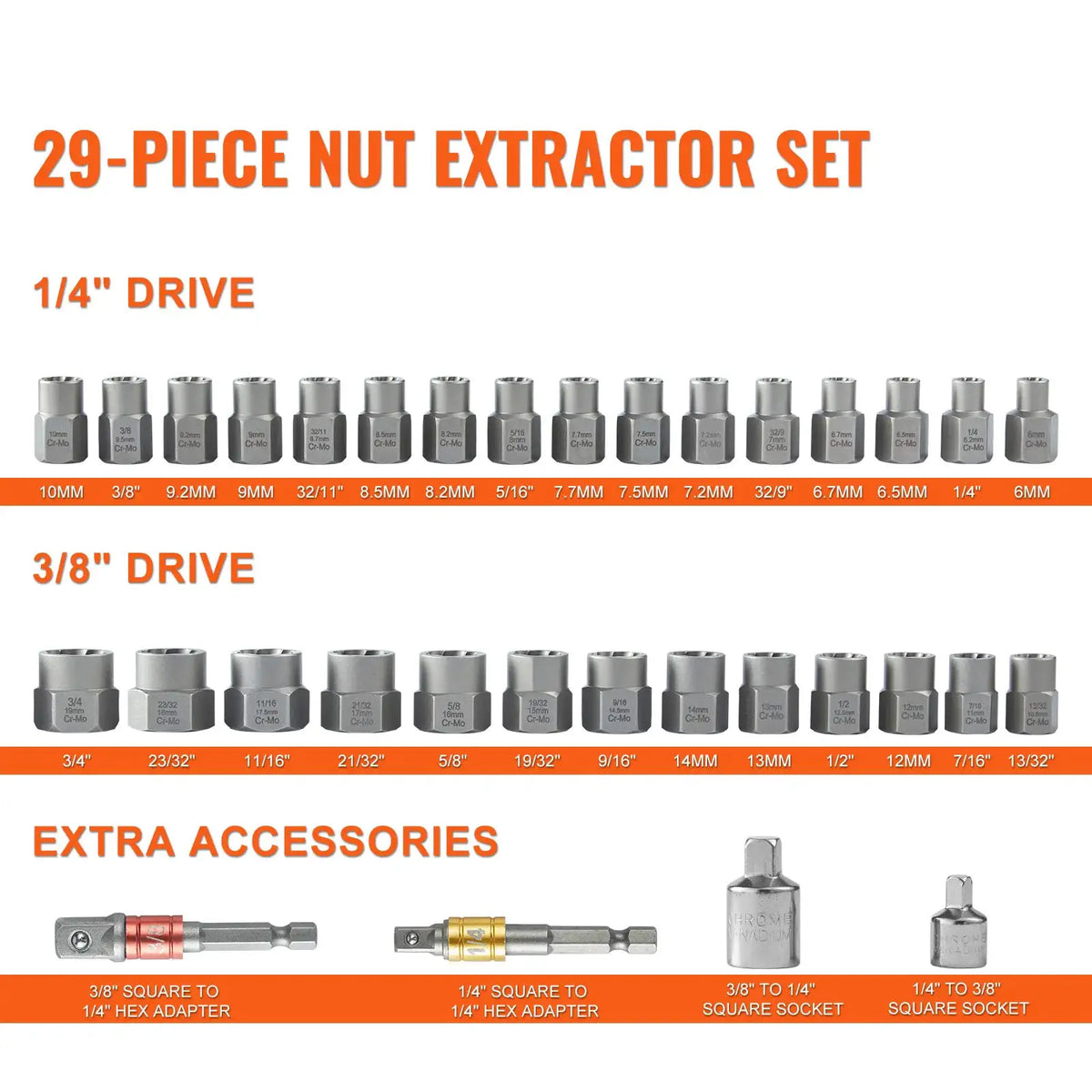 Professional Bolt Extractor Set — product view 6