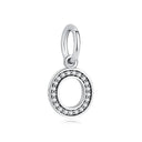 Sterling Silver Charm A-z Letters