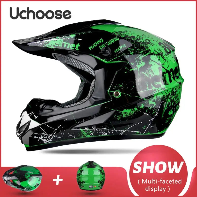 Kids Motocross Motorcycle Helmet — product view 8