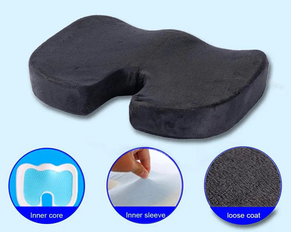 U Shape Gel Memory Foam Chair Cushion for Summer Comfort