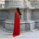 Elegant Satin Gown for Women Evening