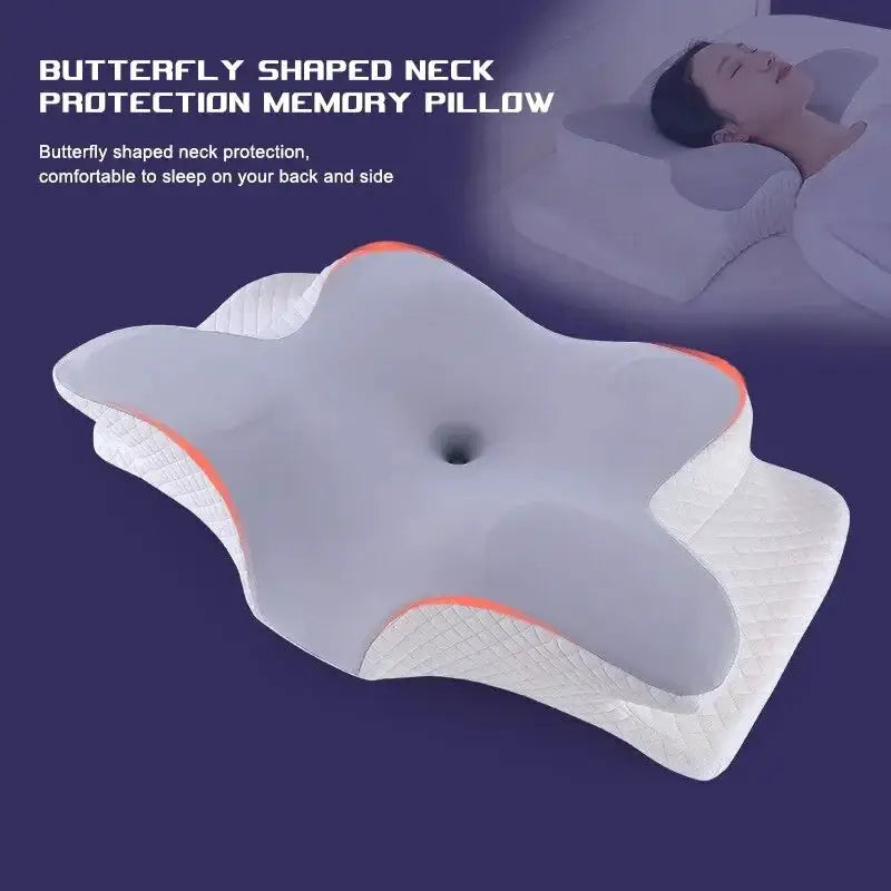 Butterfly Shaped Memory Foam Cervical Neck Pillow For Relief