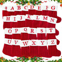 Personalized Snowflake Knit Christmas Stocking Joyful Decor