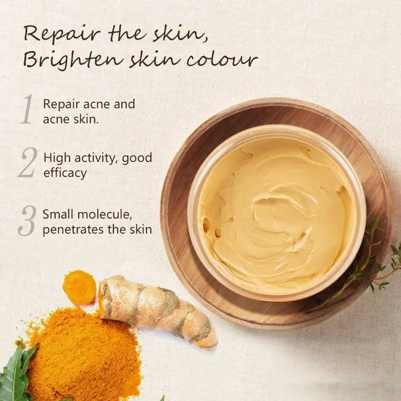 Turmeric Clay Mask for Acne and Blackhead Removal Treatment