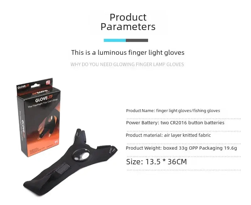 Led Fishing Light Glowing Glove Night Fishing 19311846652