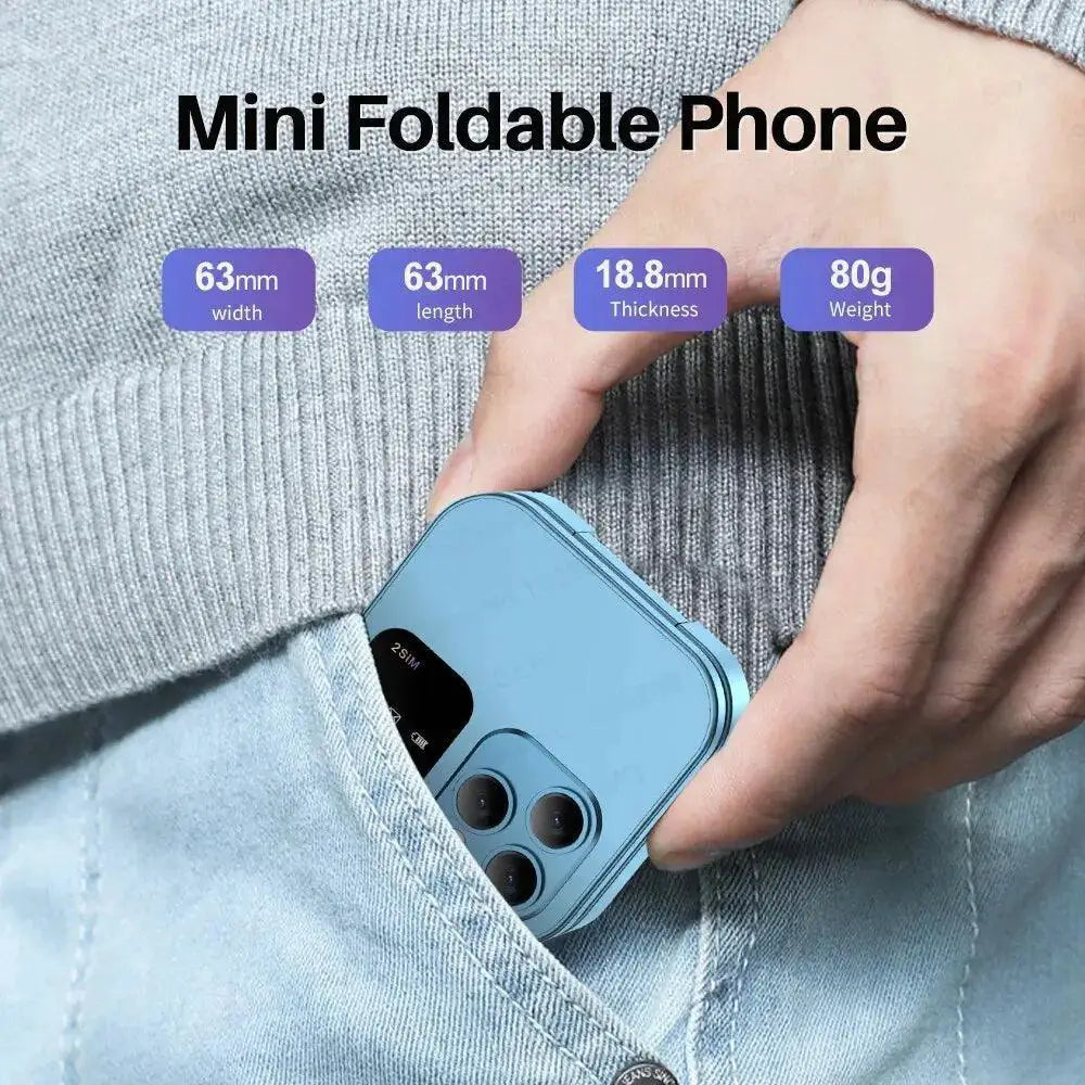 Servo I16 Pro Mini Fold Dual SIM Flip Phone With Style